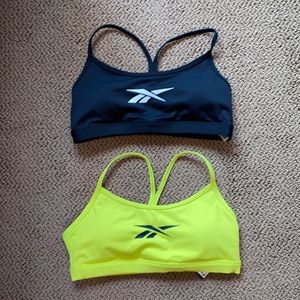 Reebok padded sports bras (M)